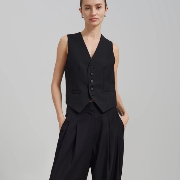 The Frankie Shop GELSO WAISTCOAT - BLACK - Picture 2 of 7